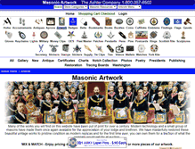 Tablet Screenshot of masonicartwork.com